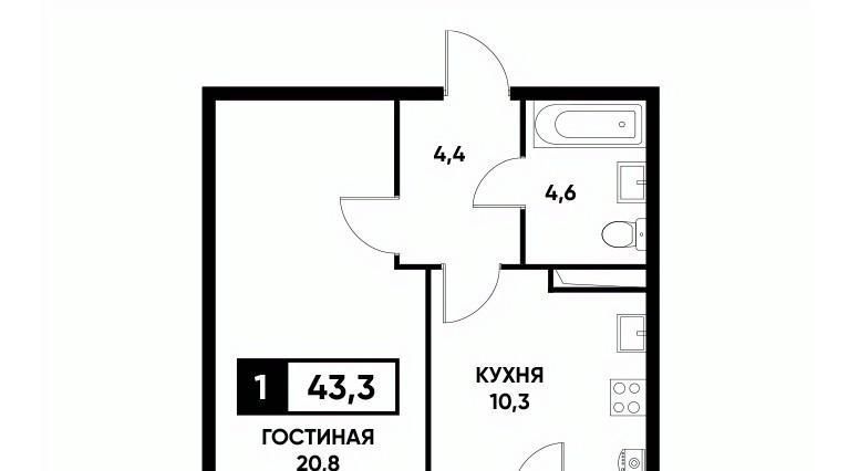 квартира г Ставрополь р-н Промышленный пр-кт Российский 12к/1 фото 1