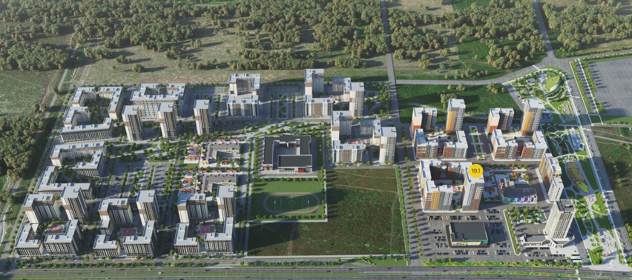 квартира г Ставрополь р-н Промышленный ЖК Кварталы 17/77 фото 3