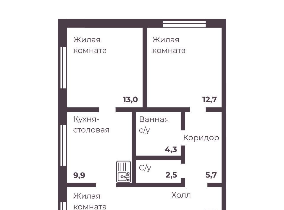 квартира г Челябинск р-н Тракторозаводский пр-кт Ленина 4д фото 1