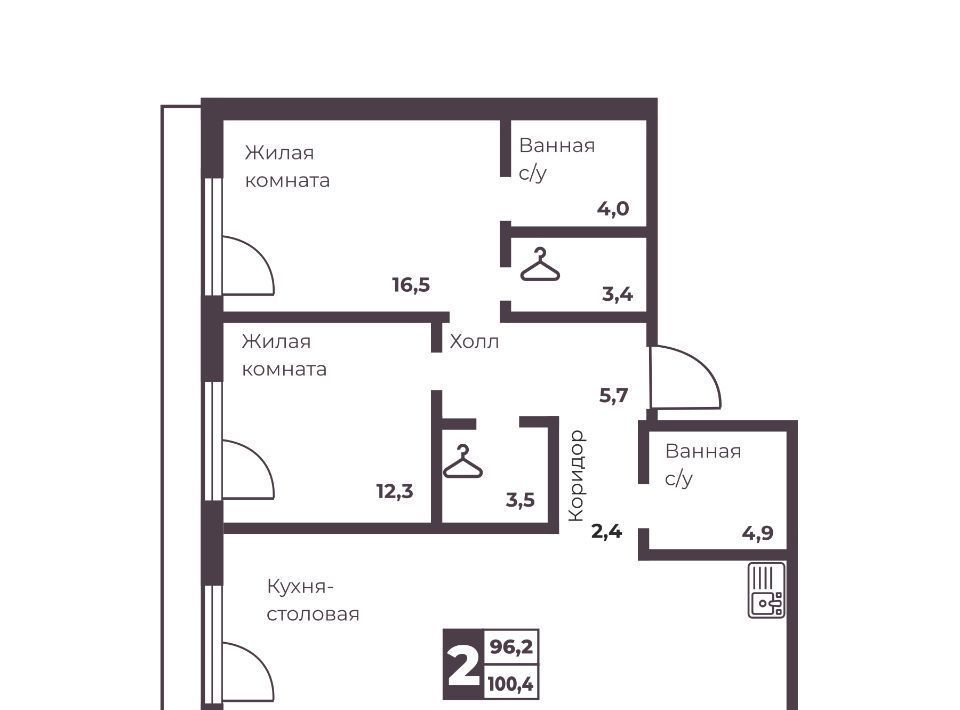 квартира г Челябинск р-н Тракторозаводский ЖК Ленина 4 фото 1