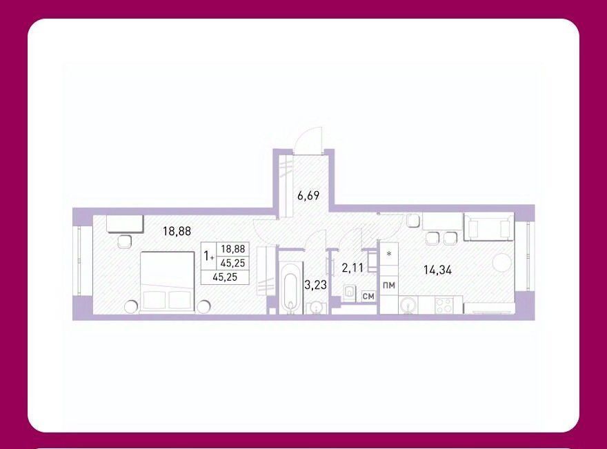 квартира г Балашиха мкр Саввино ЖК Столичный к 22, Некрасовка фото 1