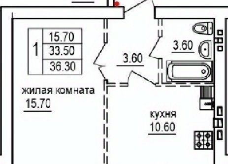 квартира г Саратов п Мирный р-н Кировский фото 1