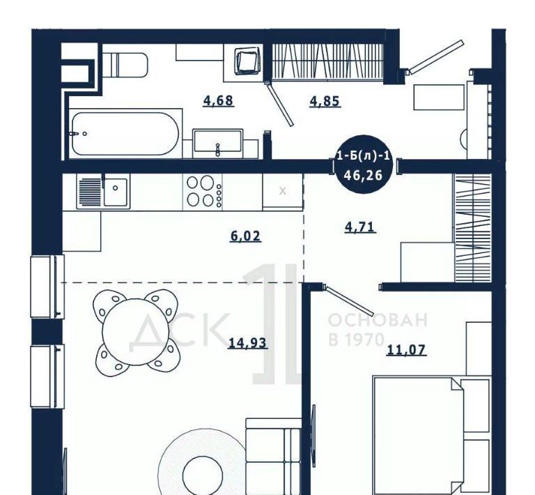 квартира г Ханты-Мансийск ул Елены Сагандуковой 10к/2 фото 1