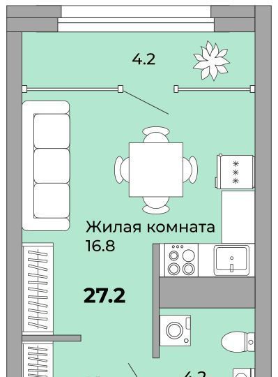 квартира г Екатеринбург Уралмаш ул Орловская фото 1