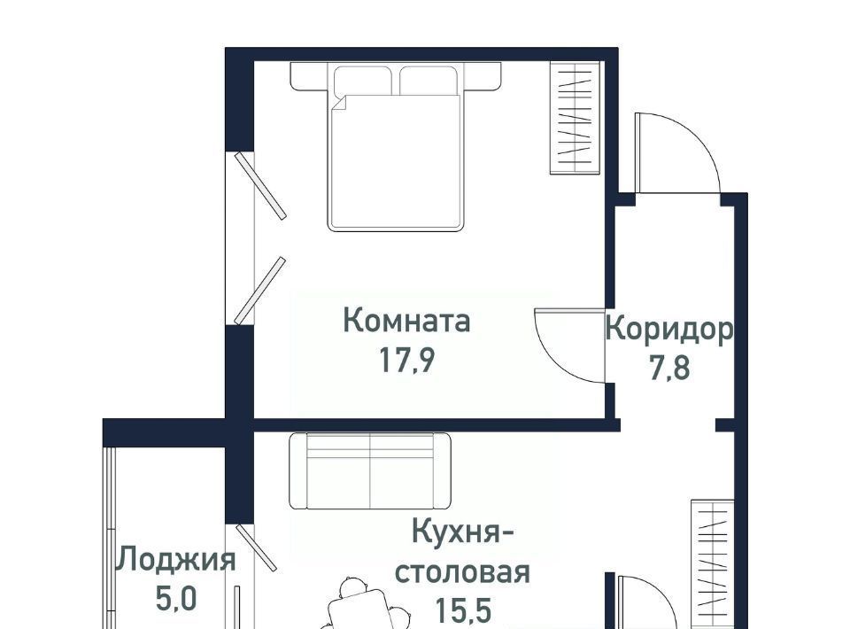 квартира п Западный р-н мкр Притяжение ул имени ефрейтора Потехина 2 Кременкульское с/пос фото 1