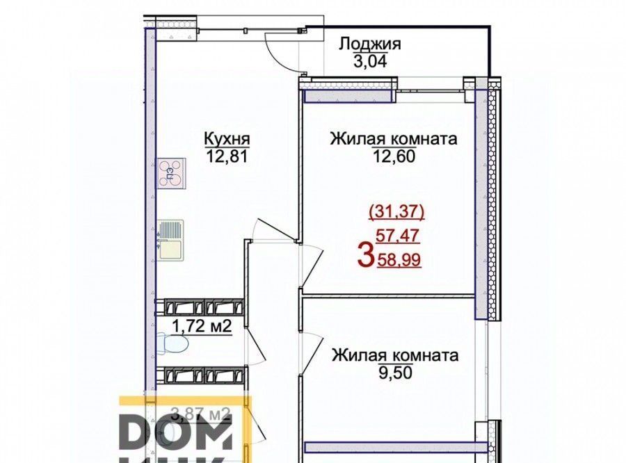 квартира г Ярославль р-н Фрунзенский ЖК «АЭРОПАРК» фото 1