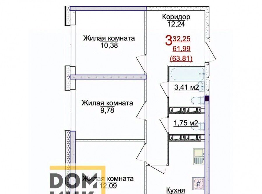 квартира г Ярославль р-н Фрунзенский ЖК «АЭРОПАРК» фото 1