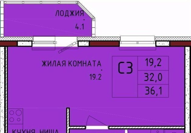 квартира р-н Ленинский с Осиновая Гора мкр Левобережный Тула фото 1