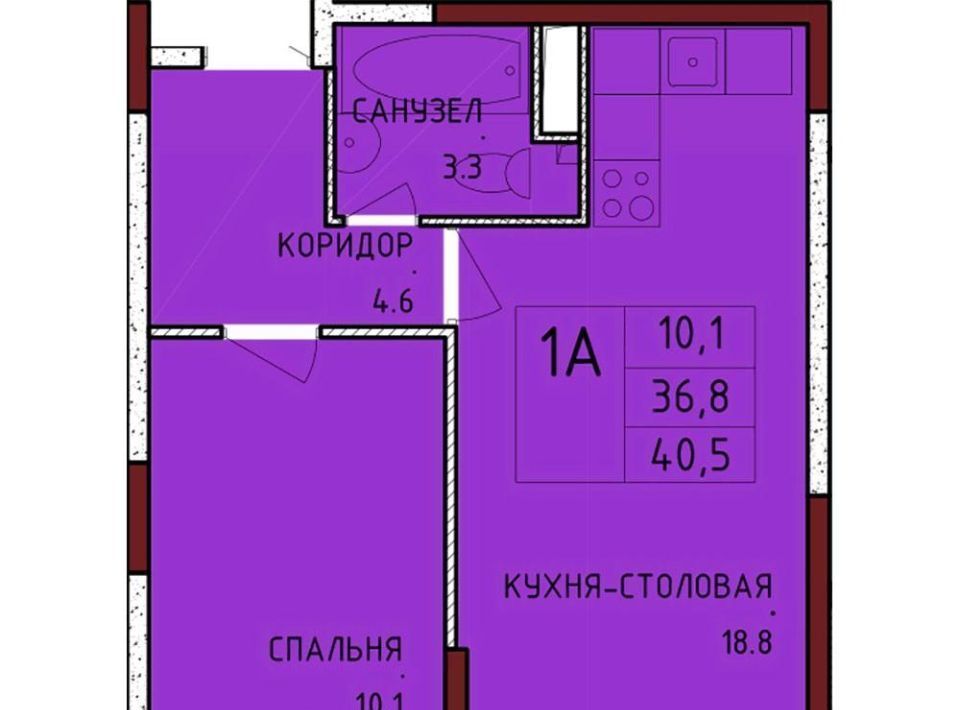 квартира р-н Ленинский с Осиновая Гора мкр Левобережный Тула фото 1