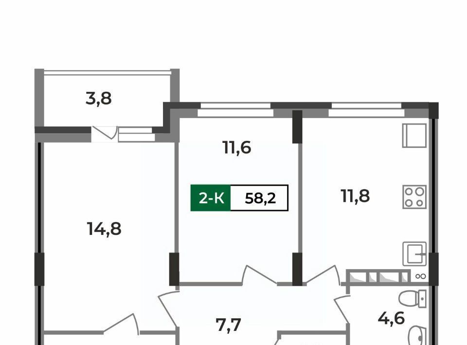 квартира г Ковров ул Зои Космодемьянской 28/1 фото 1