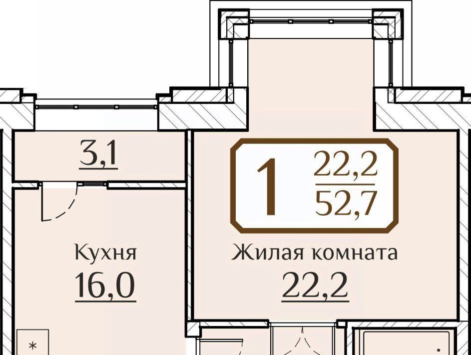 квартира г Чебоксары р-н Московский ул Дегтярева поз 1Б фото 1