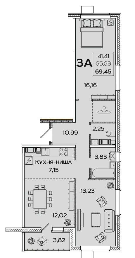 квартира г Пенза р-н Железнодорожный ул Баталина 31 фото 6