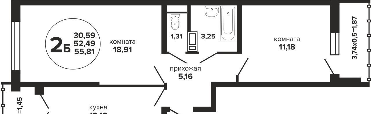 квартира г Краснодар р-н Прикубанский Музыкальный ул им. Дунаевского И.И. фото 1