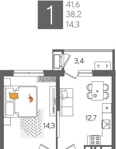 квартира г Краснодар р-н Карасунский ул Новороссийская 102/4 фото 2