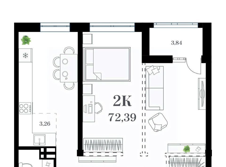 квартира г Владивосток р-н Фрунзенский ул Леонова 54 фото 1