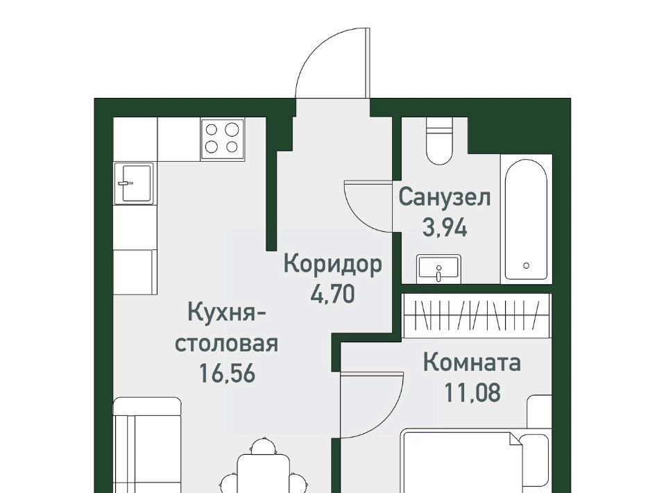 квартира р-н Сосновский п Западный р-н мкр Привилегия Кременкульское с/пос фото 1