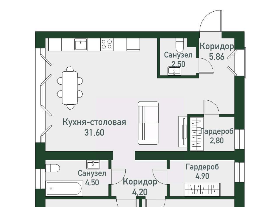 квартира п Западный р-н мкр Привилегия ул Спортивная 22 Кременкульское с/пос фото 1