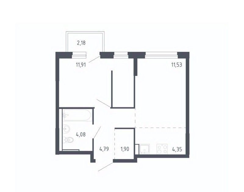 квартира г Тюмень р-н Ленинский ЖК «Чаркова 72» 1/3 фото 1