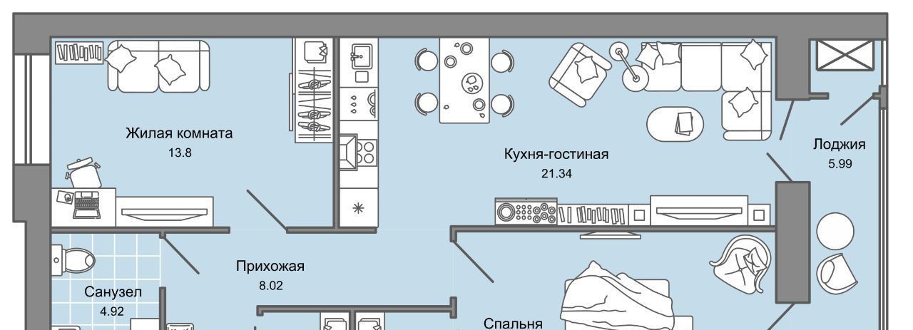 квартира г Киров р-н Ленинский Знак жилой комплекс фото 1