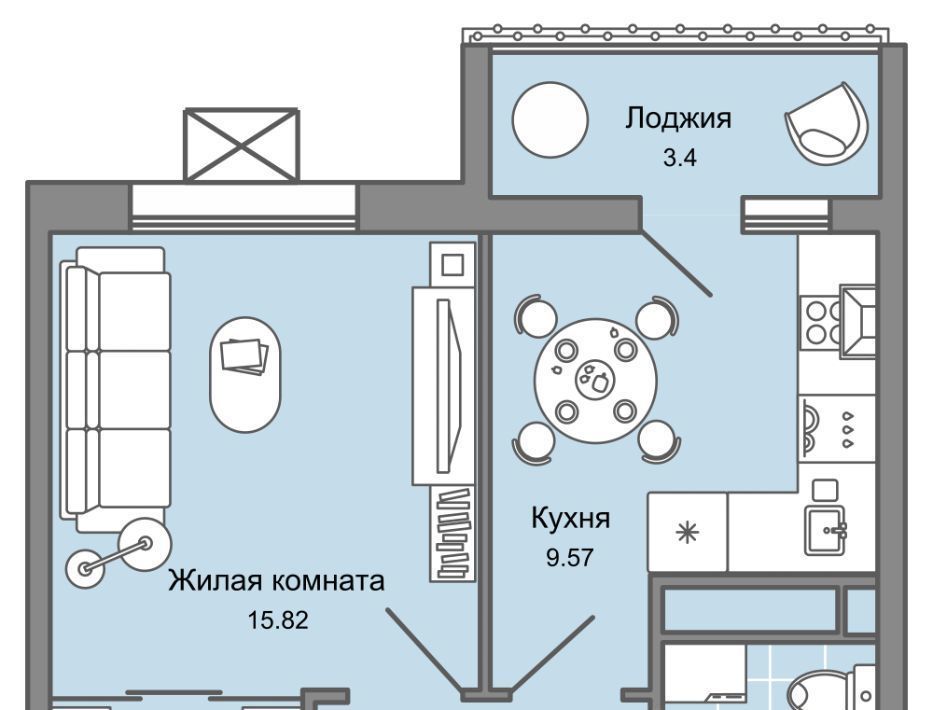 квартира г Ульяновск р-н Заволжский Новый Город ЖК Юлла 10-й кв-л фото 1