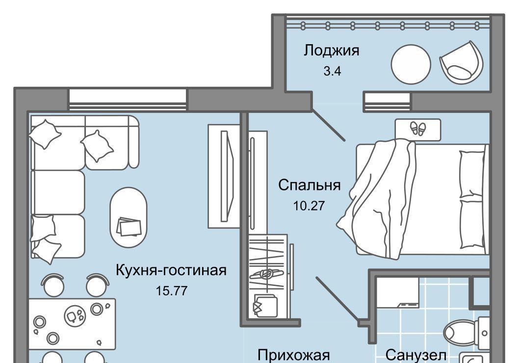 квартира г Ульяновск р-н Заволжский Новый Город 10-й кв-л, Улла жилой комплекс фото 1