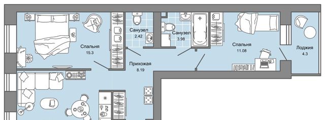 р-н Заволжский Новый Город 4 Центральный кв-л фото