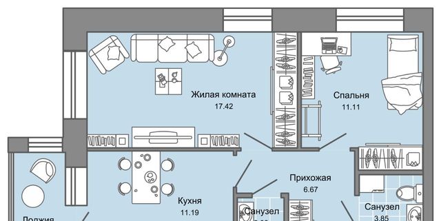 р-н Заволжский Новый Город 6 7-й кв-л, сад фото