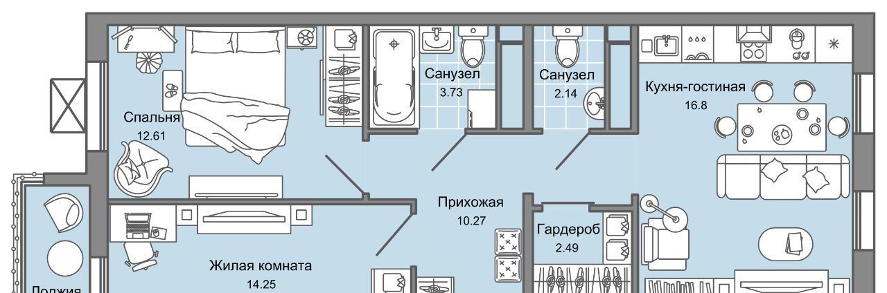 квартира г Ульяновск р-н Заволжский Новый Город 10-й кв-л, Улла жилой комплекс фото 1