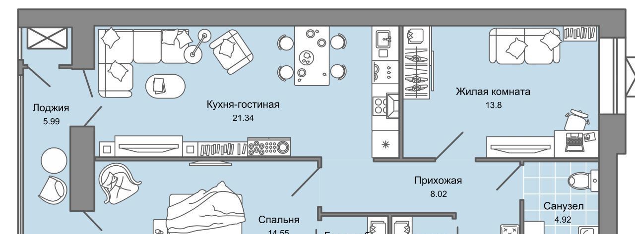 квартира г Киров р-н Ленинский Знак жилой комплекс фото 1