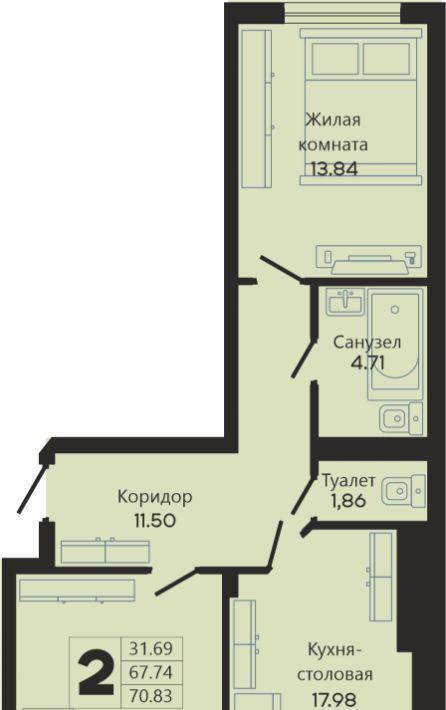 квартира г Калининград р-н Ленинградский ул Артиллерийская фото 1