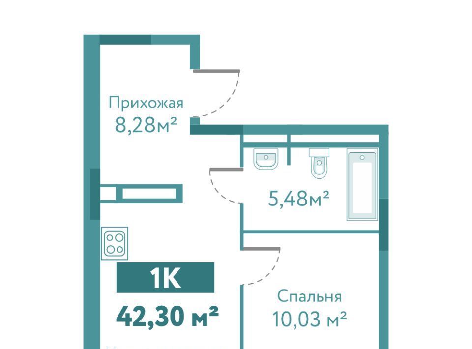 квартира г Тюмень р-н Ленинский ул Павла Никольского 10к 1 блок 2 фото 1