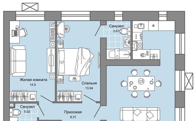 р-н Заволжский ЖК «Дивный сад» 10 7-й кв-л, сад фото