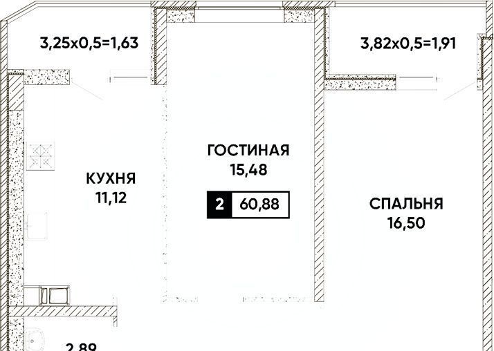 квартира г Краснодар р-н Прикубанский микрорайон «Губернский» фото 1