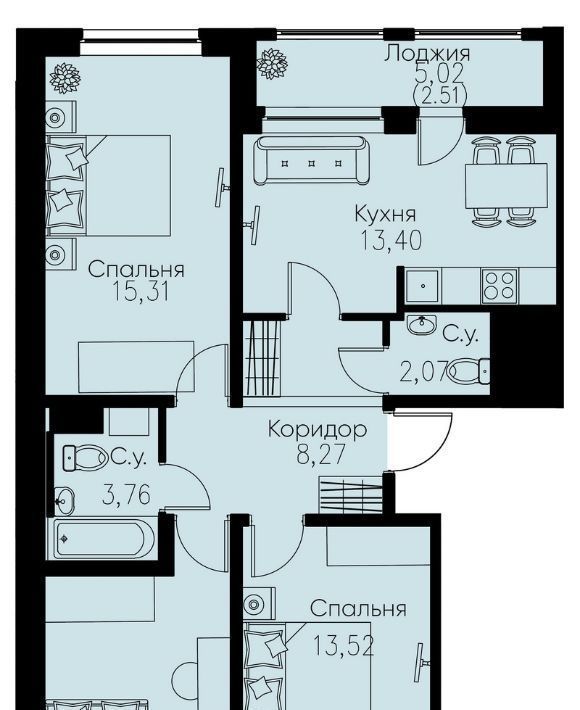 квартира р-н Всеволожский г Мурино ул Шувалова 31 Девяткино фото 1