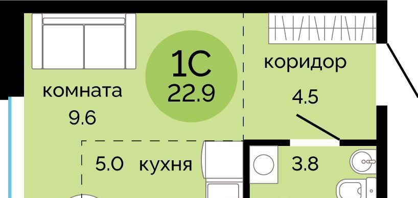 квартира г Пермь р-н Свердловский Краснова ЖК Красное яблоко фото 1