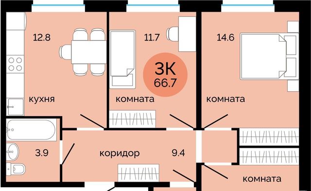 р-н Свердловский Краснова ЖК Красное яблоко фото