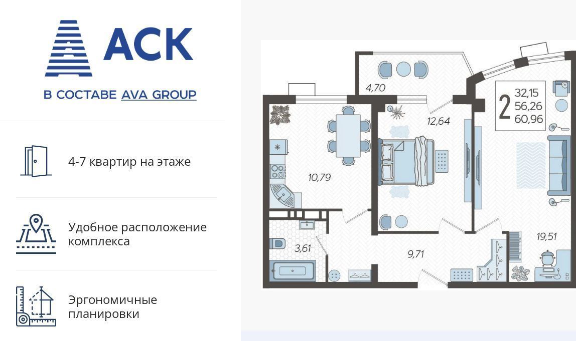 квартира г Краснодар р-н Карасунский ул Уральская 100/8 фото 1