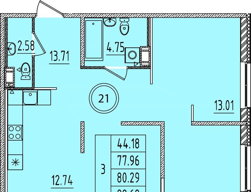 квартира г Санкт-Петербург п Шушары метро Купчино Образцовый квартал 14 жилой комплекс фото 1