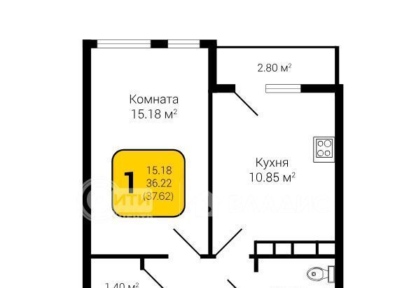 квартира г Воронеж р-н Коминтерновский ул 45 стрелковой дивизии 113 фото 1