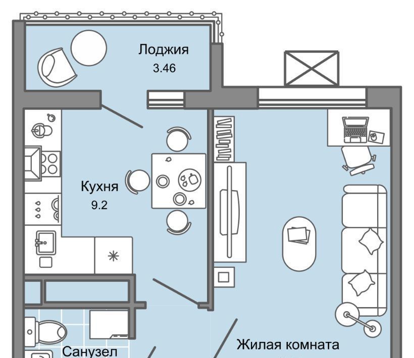 квартира г Ульяновск р-н Заволжский Новый Город ЖК Юлла 10-й кв-л фото 1