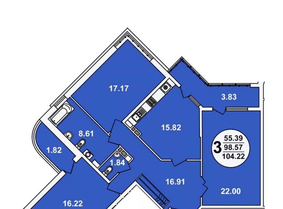 квартира г Краснодар р-н Западный ул Шоссе Нефтяников 18к/3 фото 1