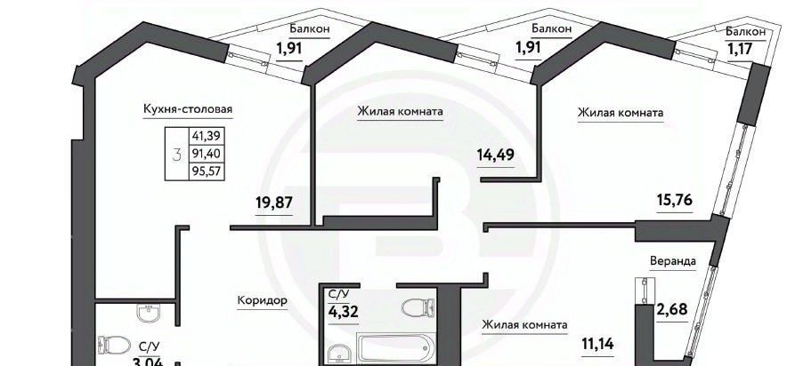 квартира г Самара Безымянка ЖК Времена года 13-й мкр фото 1