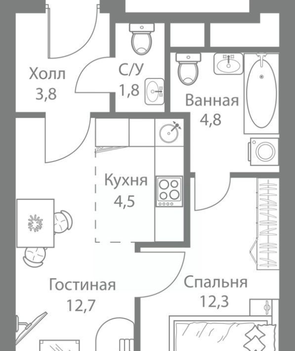 квартира г Москва метро Немчиновка ЖК Стеллар Сити фото 1