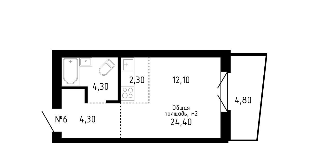 квартира г Барнаул р-н Центральный ул Никитина 12 фото 1