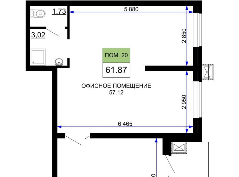 квартира г Краснодар р-н Прикубанский микрорайон «Московский» 112 фото 1