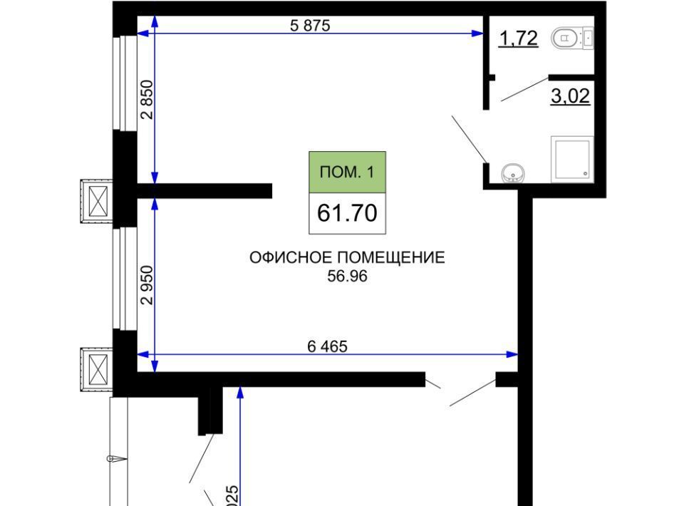 квартира г Краснодар р-н Прикубанский микрорайон «Московский» 112 фото 1