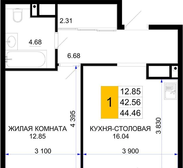 квартира г Краснодар р-н Центральный фото 1