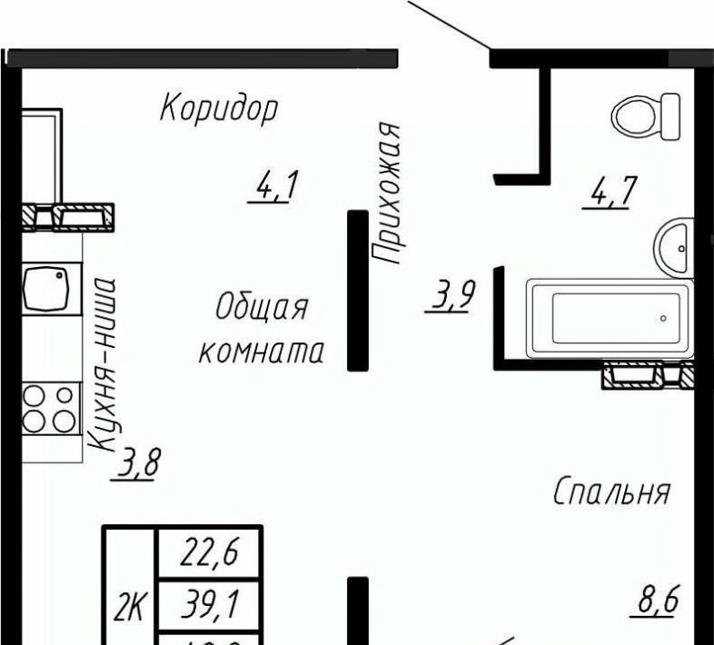 квартира р-н Тосненский п Тельмана ЖК «Сибирь» Тельмановское с/пос, Рыбацкое фото 1