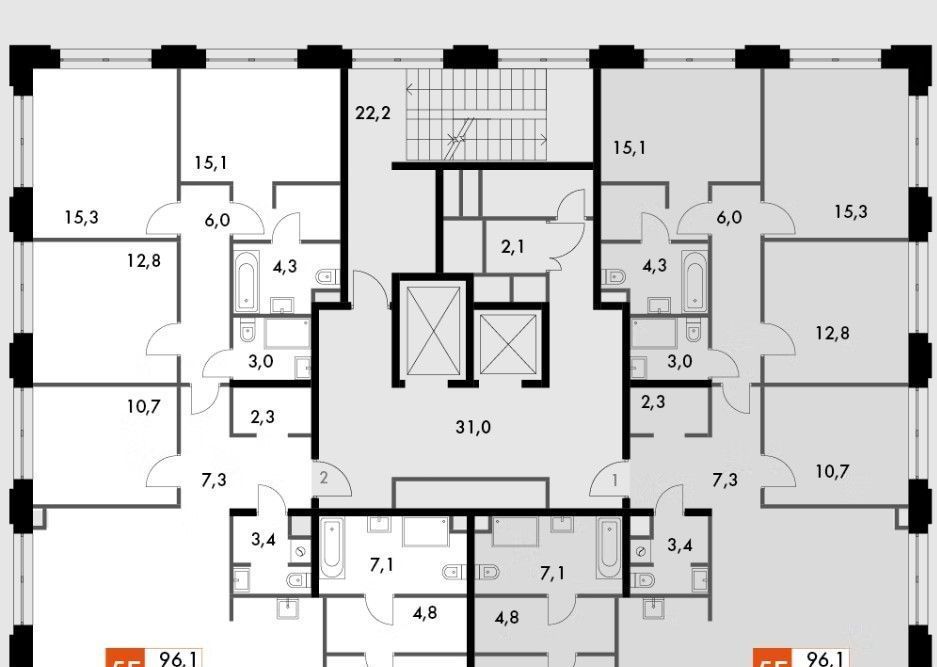 квартира г Москва метро Хорошёво ул Шеногина 3/1 вл 2/23к фото 2