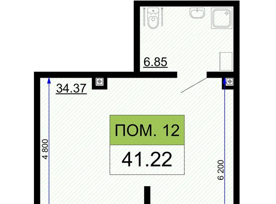 квартира г Краснодар р-н Центральный ЖК Фонтаны фото 1